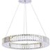 Candelabru LED 32 W Silver Diamond 40, LED inclus, Telecomanda